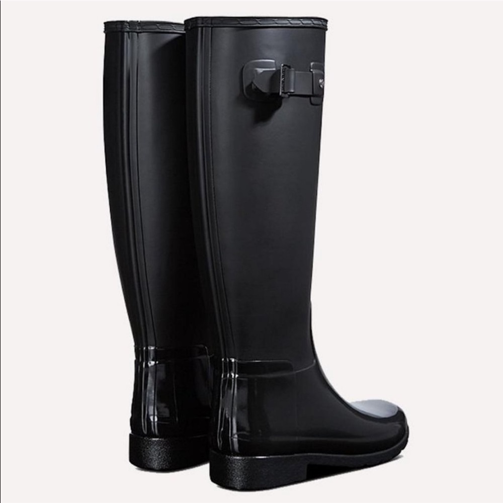 LAST 9! NWT Hunter | Gloss Tall Duo Rain Boot - Picture 2 of 13